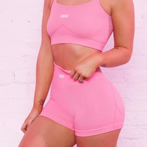 NWT Bo + Tee x Meggan Grubb Intense ribbed bike shorts - Picture 4 of 16